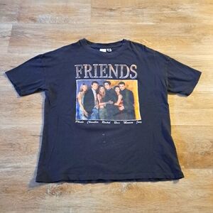 Warner Bros. H&M Classic Friends Graphic T-Shirt Dark Gray Men's Small VTG
